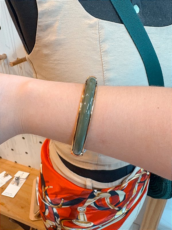 BRACELETE APLIQUE VERDE