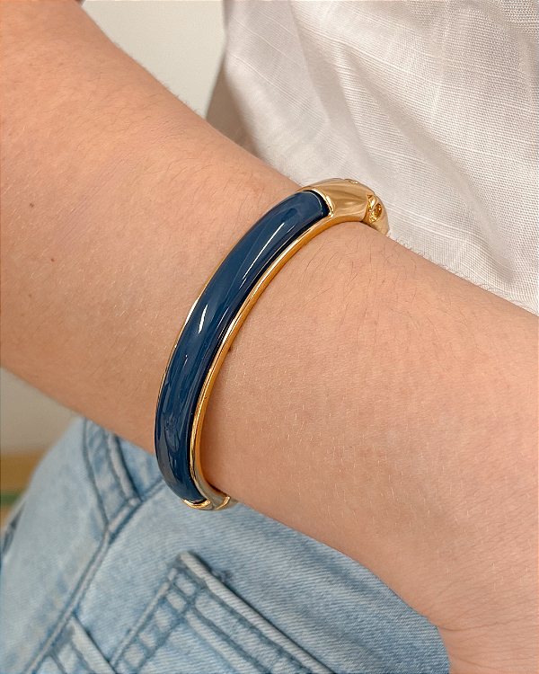 BRACELETE APLIQUE AZUL