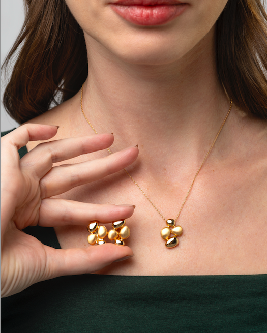COLAR GOLDEN SHAPES DOURADO FOSCO/LISO