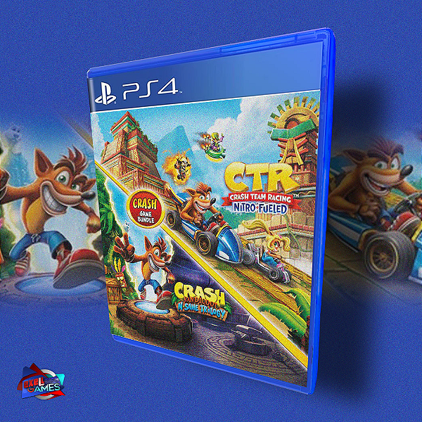 Pacote Crash Bandicoot™ N. Sane Trilogy + CTR Nitro-Fueled - PS4 MÍDIA DIGITAL