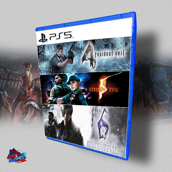 PACOTE TRIPLO RESIDENT EVIL - PS5 MÍDIA DIGITAL