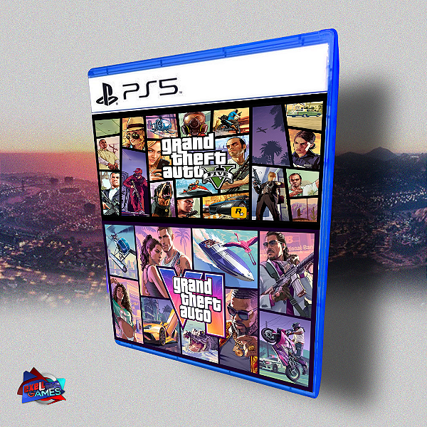 COMBO GTA 6- Grand Theft Auto VI + GTA 5 - PS5  MÍDIA DIGITAL