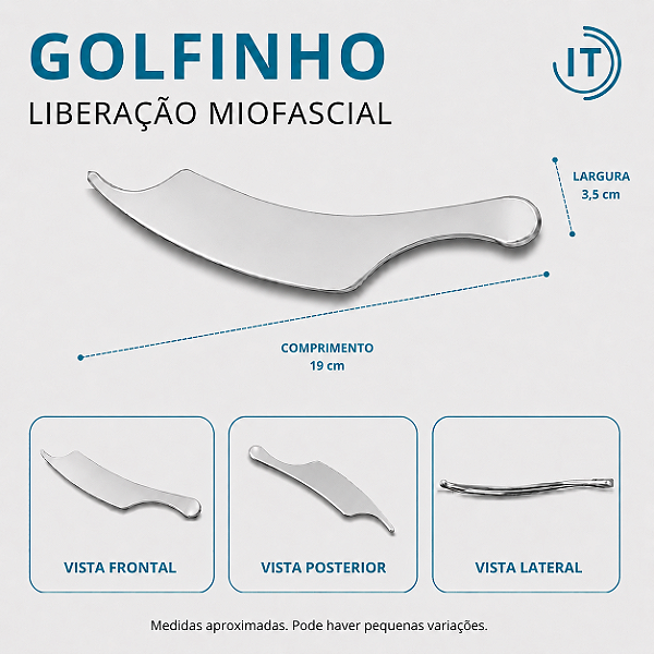 Liberação miofascial Golfinho - Aço Inox | IASTM
