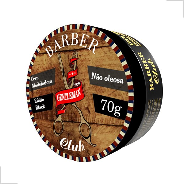 Pasta Modeladora Preta / Efeito Black 70g Barber Club