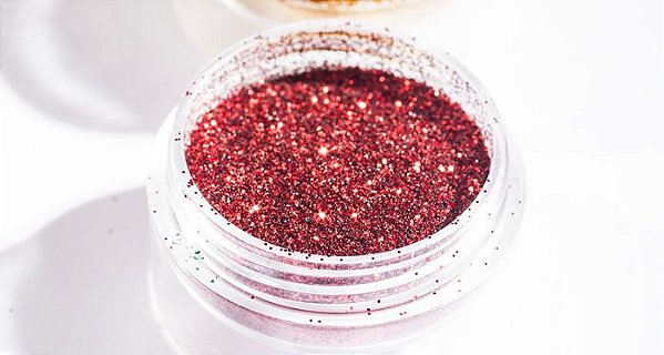 Glitter Bellas Unhas Vermelho