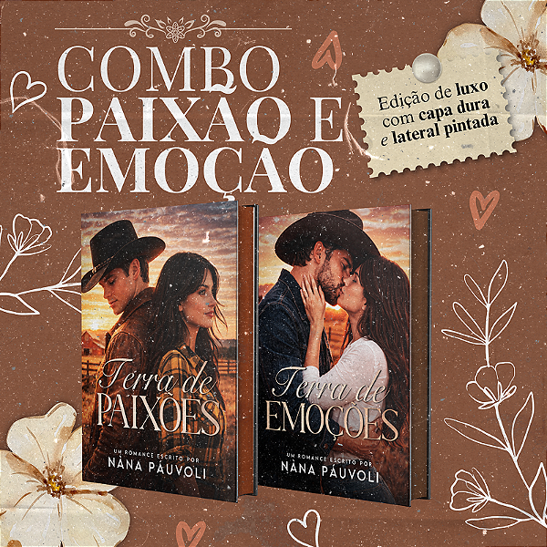 COMBO PAIXÃO E EMOÇÃO - CAPA DURA