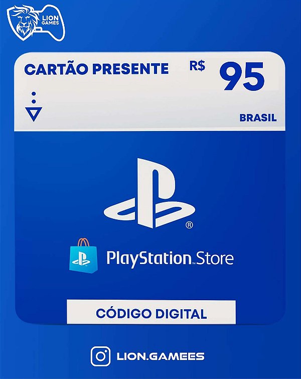 PLAYSTATION STORE R$95 REAIS - CÓDIGO DIGITAL