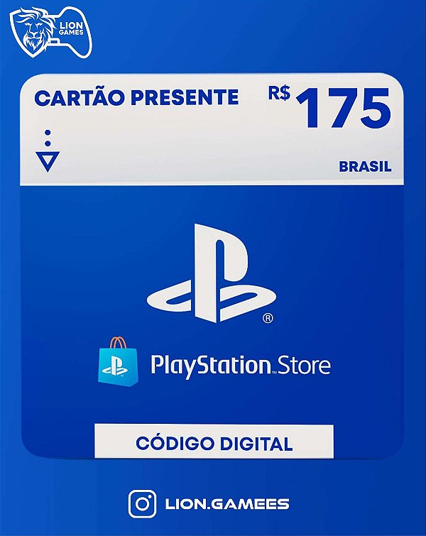 PLAYSTATION STORE R$175 REAIS - CÓDIGO DIGITAL
