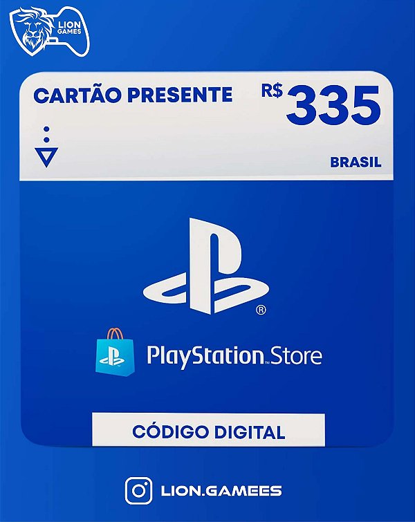 PLAYSTATION STORE R$335 REAIS - CÓDIGO DIGITAL