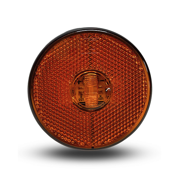LANTERNA LATERAL LED SEM SUPORTE - 65MM ÂMBAR BIVOLT