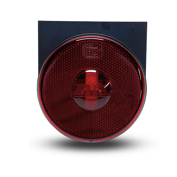 LANTERNA LATERAL LED 85MM VERMELHA COM SUPORTE BIVOLT