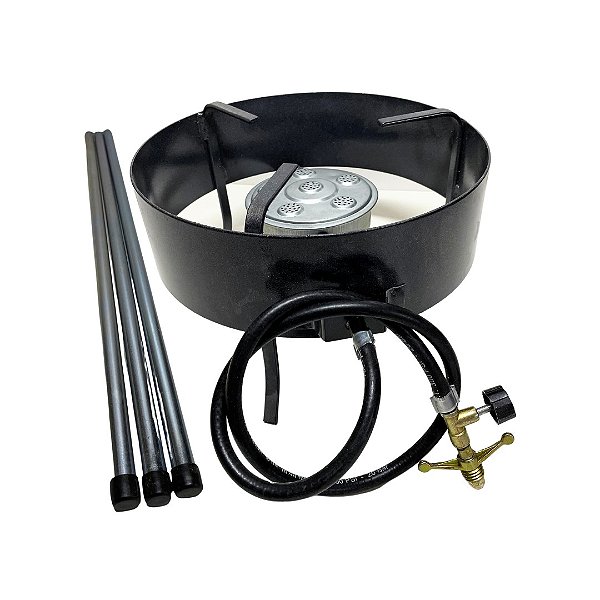 FOGÃO FOGAREIRO 1 BOCA REDONDO COM SUPORTE