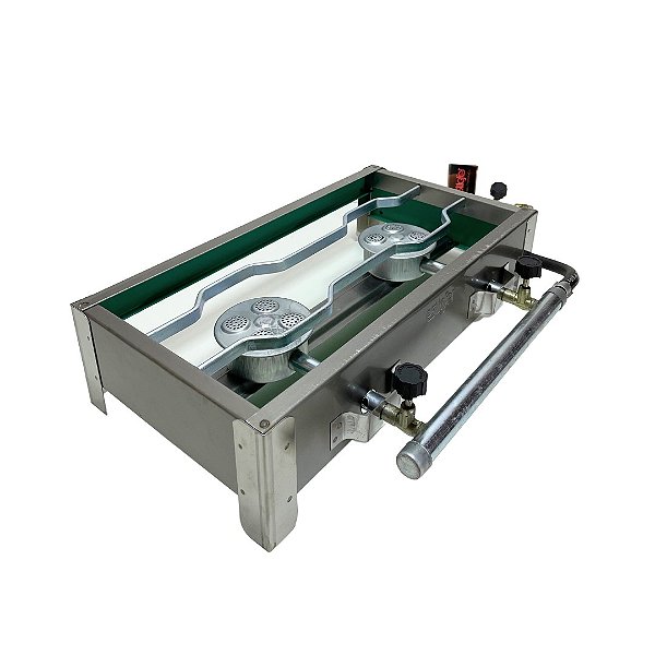 FOGÃO FOGAREIRO 2 BOCAS INOX