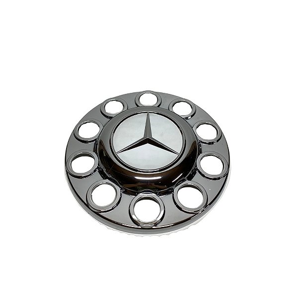 TAMPA DE CUBO TRAÇÃO MERCEDES-BENZ ACTROS E AXOR CROMADA