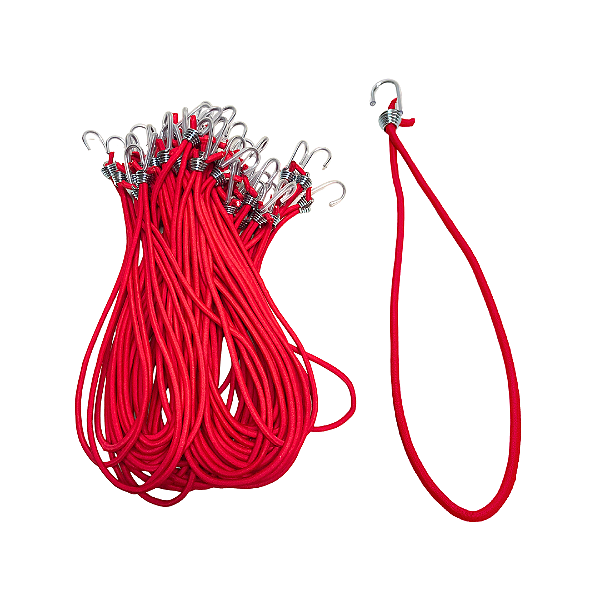 CORDA ELASTICA DE LONA VERMELHA