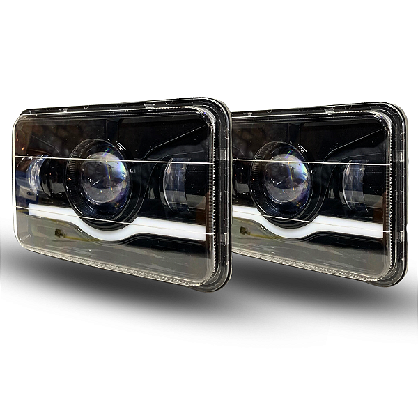 PAR FAROL RETÂNGULAR 6x4" LED 55W BIVOLT F1000 MB1113