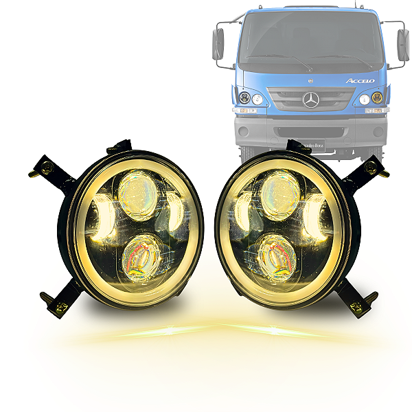 PAR FAROL LED 5,75 ANGEL 4300K LUZ AMARELA MB ACCELO
