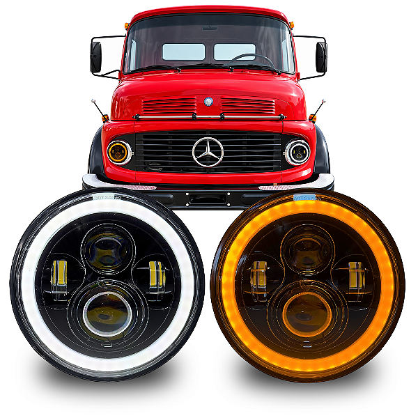 FAROL LED ANGEL EYES 6000K MB 1113 1111 1513 1519 DRL SETA