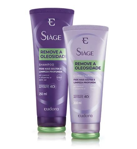 Kit Siàge Remove a Oleosidade Shampoo + Condicionador #progressiva