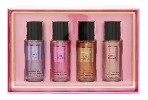 Kit Miniatura Victoria's Secret 4 Body Splash 75ml cada #importado