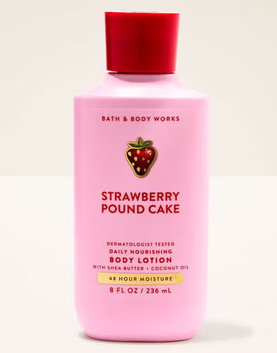 Loção Hidratante Corporal Strawberry Pound Cake Bath & Body Works 236ml #importado