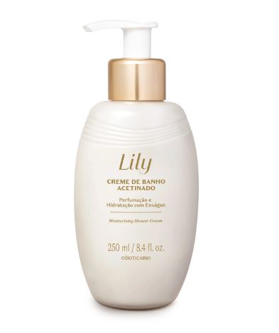 Creme de Banho Acetinado Lily 250ml #progressiva