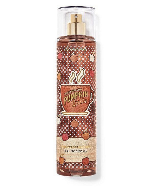 Body Splash Marshmallow Pumpkin Latte Bath & Body Works 236ml #desconto