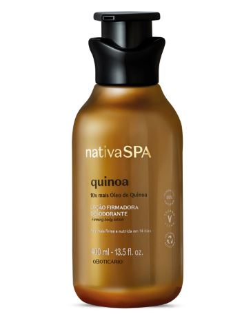 Loção Firmadora Desodorante Corporal Nativa SPA Quinoa 400ml #progressiva
