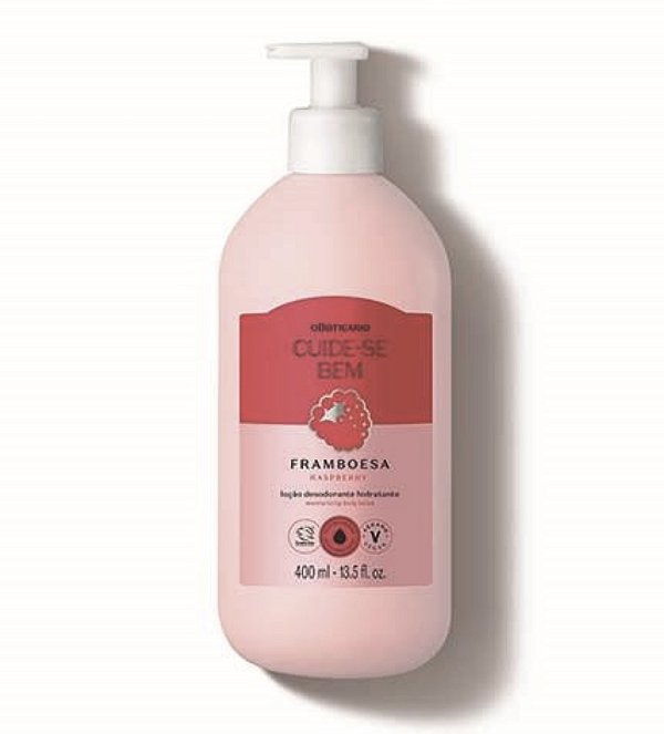 Loção Desodorante Hidratante Cuide-se Bem Feira Framboesa 400ml #feira