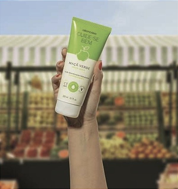Loção Desodorante Hidratante Cuide-se Bem Feira Maçã Verde 200ml #progressiva