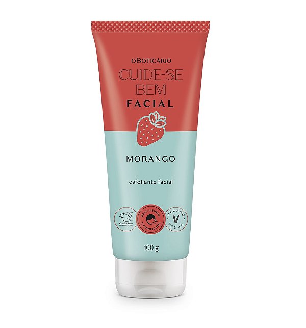 Esfoliante Facial Cuide-se Bem Feira Morango 100g #progressiva
