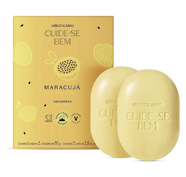 Sabonetes em Barra Cuide-se Bem Feira Maracujá 2x80g #feira