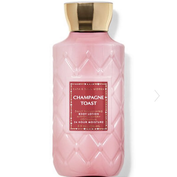 Loção Hidratante Corporal Champagne Toast Bath & Body Works 236ml #progressiva