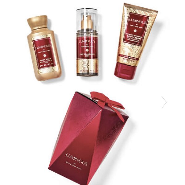 Kit Miniatura Luminous Bath & Body Works (3 itens)