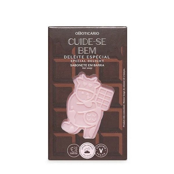 Sabonete em Barra Corporal Cuide-se Bem Deleite Chocolatudo 120g