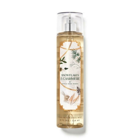Body Splash Snowflakes and Cashmere Bath & Body Works 236ml #progressiva