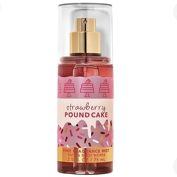 Miniatura Body Splash Strawberry Pound Cake Bath & Body Works 75ml #progressiva