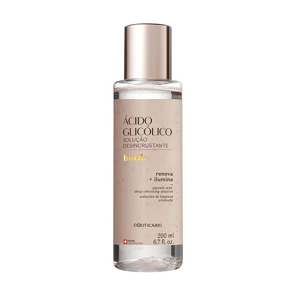 Solução Desincrustante Ácido Glicólico Botik 200ml #progressiva