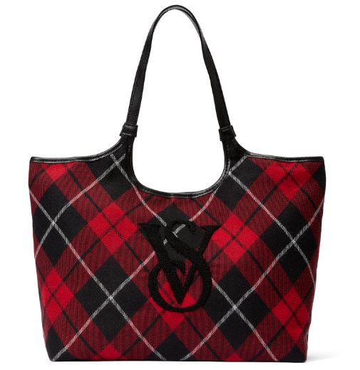 Bolsa Plaid Tote Xadrez Victoria's Secret