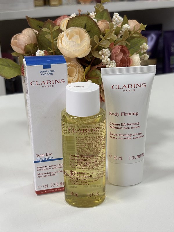 Kit Skin Care Clarins (3 itens) #progressiva