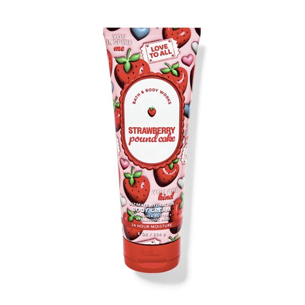 Creme Hidratante Strawberry Pound Cake Bath & Body Works 236ml #importado #progressiva