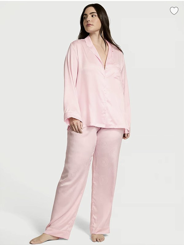 Pijama de Cetim Rosa Victoria’s Secret #progressiva