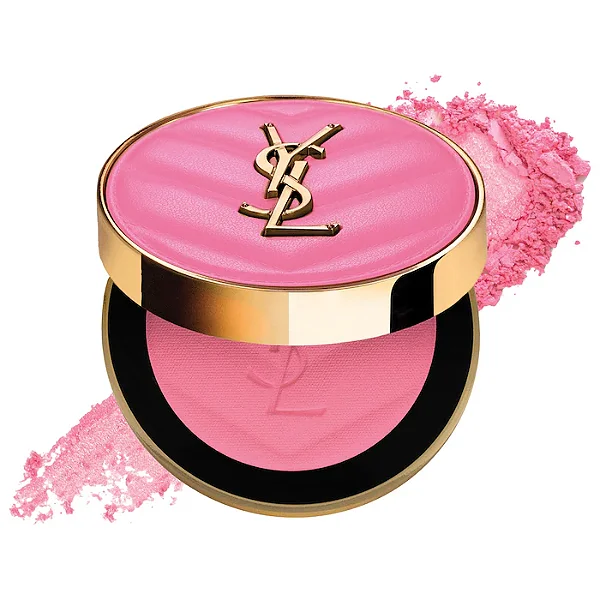 YSL Make Me Blush 24H Buildable Powder Blush Cor 87 Pink Voltage Matte #progressiva