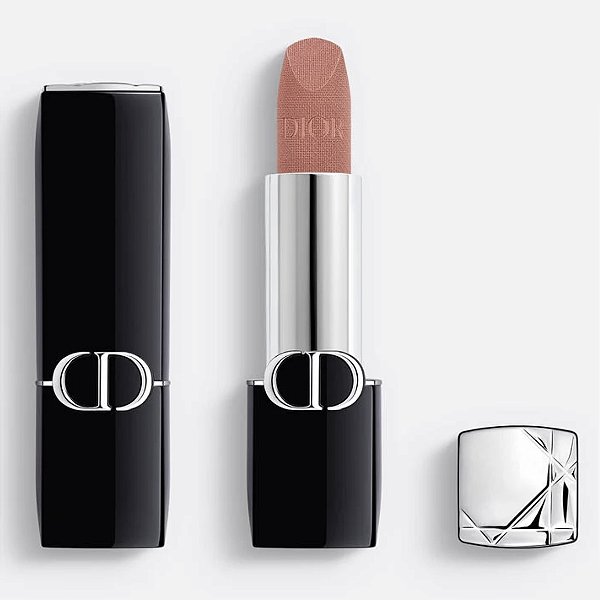 Dior Batom Rouge Cor 100 Nude Look Acabamento Aveludade #progressiva