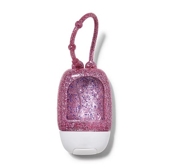 Suporte para Álcool em Gel Para Mãos Rosa Glitter Bath & Body Works