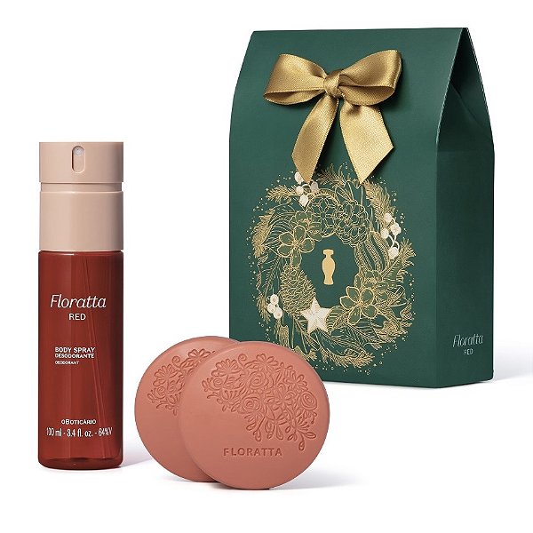 Kit Presente Natal Floratta Red Cuidados (2 Itens)