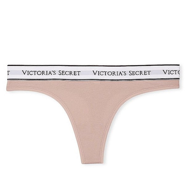 Calcinha Fio Dental em Algodão Nude Rosado Victoria’s Secret