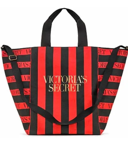 Bolsa Victoria’s Secret Larga Vermelha e Preta #progressiva