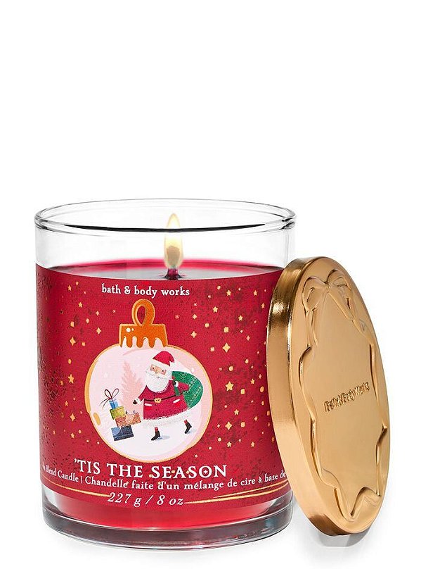 Vela Aromática 1 Pavio Tis the Season Bath & Body Works