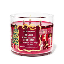 Vela Aromática 3 pavio Bright Christmas Morning Bath & Body Works #Natal